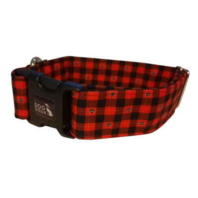 Obojok BUFFALO TLAPKY MINI ČERVENÉ