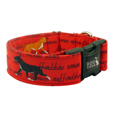 Obojok RED AMSTAFF
